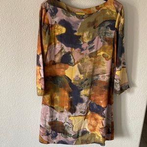 Anthropologie MAUVE Long Sleeve Short Dress 100%Rayon